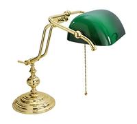 Lampada Scrittoio Tavolo Ministeriale Churchill Vetro Verde Interruttore Catenella SPECIAL PRICE