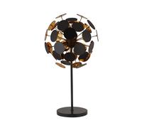 Lampada Scrivania Contemporanea Disco Acciaio Nero Policarbonato Oro 1 Luce E14 [EEK: A++]