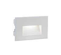 Lampada Segna Passo Rettangolare da Incasso a Parete a LED 3W 3000K Sovil Bianco