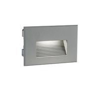 Lampada Segna Passo Rettangolare da Incasso a Parete a LED 3W 4000K Sovil Grigio