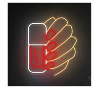 Lampada segnaletica Insegna Al Neon Per Manicure, Negozio Di Smalti Per Unghie, Decorazione Estetica, Studio Di Unghie, Vetrina Al Neon Per Attività Commerciali,38cm(C)
