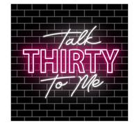 Lampada segnaletica Insegna Al Neon Talk Thirty To Me Per Il 30° Compleanno, Luce LED Dimmerabile Per Camera Da Letto, Bar, Festa, Anniversario, Decorazione Da Parete 50cm