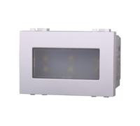 Lampada segnapasso 3000K, luce notturna, bianco caldo, Moduli Bianchi, Compatibile Con BTicino Living, frutti, interruttori, pulsanti, deviatori, dimmer, Per Placche originali e compatibili