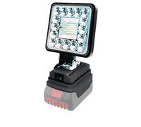 Lampada senza fili per Bosch GBA 18 V (senza batteria), 48 W 4800 lm, portatile LED, proiettore da cantiere, lampada da lavoro e illuminazione domestica, campeggio