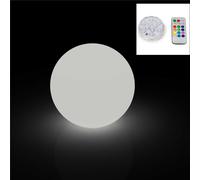 Lampada Sfera MOON Trasparente per interno esterno diametro 45 cm con illuminazione RGB immergibile e telecomando trasparente