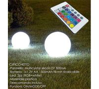 LAMPADA SFERA SOLARE Ø35CM C/TELECOMANDO ART.569534B