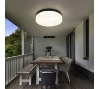 Lampada Soffitto Bagno Esterno Cortile Intemperie 3 Fiamma IP44 D 30 CM [EEK: Non valutato]
