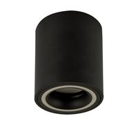 Lampada Soffitto da Nero GU10 Ø 8 CM H:10 Cilindro Alluminio Montata