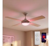 Lampada Soffitto Ventilatore da Camera Letto 3 Livelli RGB LED Remoto