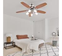 Lampada Soffitto Ventilatore da Sala Pranzo Stanza Ventola Interruttore LED