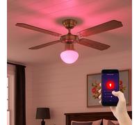 Lampada Soffitto Ventilatore da Smart Home Memory Timer Anti Zanzare LED RGB
