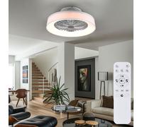 Lampada Soffitto Ventilatore Lampadario Camera Letto Regolabile Cct LED Remoto