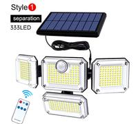 FARO SOLARE 400W LED CON PANNELLO FARETTO CREPUSCOLARE TELECOMANDO IP66