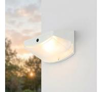Lampada solare a LED con sensore di movimento L: 10,6 cm IP44 Nero 3000 K 120 lm Moderna Lampada da parete solare per esterni Porta d'ingresso Lampada da esterno Parete