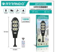 Lampada Solare a LED Con Telecomando Lampione a LED 108W Luce Solare Arrango