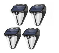 Lampada Solare a LED per Esterni con sensore di Movimento, alimentata a energia Solare, Impermeabile, per la Decorazione del Giardino del Garage - 4 Pezzi - Cina