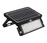 Brennenstuhl Luce Solare LED da Esterno Con 2 Sensori di Movimento PIR, Faro LED Esterno Con Pannello Solare Integrato, LED luminoso, 10W, 1080lm, Rilevatore Movimento 180°, IP 65, Nero