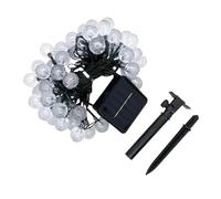 Lampada solare a sfera di cristallo, decorazione per esterni, impermeabile, 8 modalità, ideale per feste in giardino, Natale e matrimoni