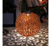 Lampada Solare a Sfera Luce per Esterni LED Orientale Chiodi Giardino Decorativa