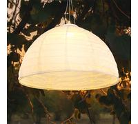 Lampada Solare a Sospensione per Esterni LED da Giardino Balcone Bianco H 30 CM