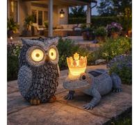 Lampada Solare Animale per Esterni LED Scultura Decorazione Giardino Luce Rana