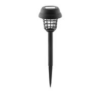 Lampada solare antizanzare Garlam Innovagoods per giardino - Luce bianca e UV - Impermeabile - Facile installazione - Portatile - Grigio