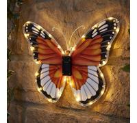 Lampada Solare Applique Esterno Farfalla Giardino Figura Multicolore LED B 35 cm [EEK: Non valutato]