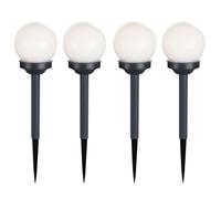 Lampada solare con picchetto da terra, lampada da esterno, lampada da giardino, con picchetto decorativo, plastica, 1x LED, PxA 10x39 cm, set da 4