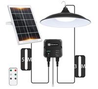 Lampada Solare da Esterno 70W Cavo da 8 M Batteria di Grande Capacità da 6000