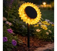 Globo Lampada LED solare 33598 Girasole Ø 13 cm, giallo, plastica Globo