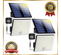 Lampada Solare da Esterno Faretto Led da Esterno SENSORE di MOVIMENTO Luce Solar