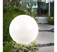 Lampada Solare Da Esterno IP44 Bianca Argento Con Picchetto Per Giardino 2X LED