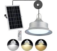 Lampada solare da esterno, luci solari sospese da 5 m con telecomando, lampada a sospensione solare da 30 W 55 LED per balcone con pergola da giardino