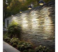 Lampada Solare Da Esterno Per Grondaia, Lampada Da Muro LED Anthracite 4X
