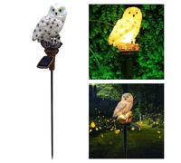 Lampada Solare Da Giardino Con Gufo Lampada Da Esterno A LED Per Esterni, Luce