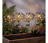 Lampada Solare Da Giardino Con Picchetto Farfalla Multicolore Set Da 4 [EEK: Non valutato]