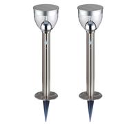 Lampada Da Esterno Solare Con Sensore Di Movimento LED Con Picchetto In Argento