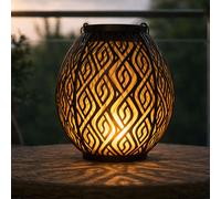 Lampada Solare Da Giardino H 90Cm IP44 Dorata LED Appesa [EEK: Non valutato]