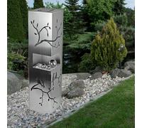 Lampada Solare Da Giardino In Acciaio Con Palline Decorative A LED H 100 Cm