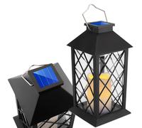 Lampada solare da giardino LED in piedi lanterna LIRIO 2 IP44 sospesa nera lante