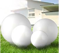 Lampada Solare Da Giardino LED Sfera Decorativa Bianca Set Da 4