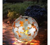 Lampada Solare da Giardino Luce Sferica Chiodi per Esterni Foglie di Acero LED H [EEK: Inaditato]