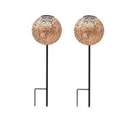 LAMPADA SOLARE DA GIARDINO LUMISKY 2X Agadir, Bronzo, Nero
