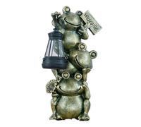 Lampada Solare da Giardino Rana - Statue Rana Lampade LED da Sentiero Lanterna - Figurine di per Esterno,per il , Esterno, il Prato, Cortile, Sentiero, Terreno, i Giochi d'Acqua, i