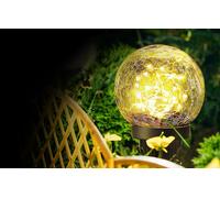 Lampada solare da giardino Superfire con globo di vetro 600mAh
