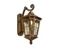 Lampada solare da parete per esterni, impermeabile, per villa, ingresso, balcone, cortile, esterno, terrazza, illuminazione montata (piccola B bronzo)