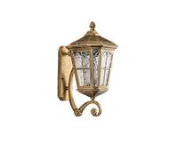 Lampada solare da parete per esterni, impermeabile, per villa, ingresso, balcone, cortile, esterno, terrazza, illuminazione montata (piccola A bronzo)