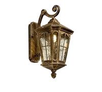 Lampada solare da parete per esterni, impermeabile, per villa, ingresso, balcone, cortile, esterno, terrazza, illuminazione montata (grande B bronzo)