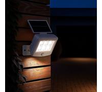 Lampada Solare da Parete Sensore di Movimento Faretto LED Esterni Mobile Bianco