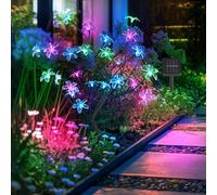 Lampada Solare da Pavimento Chiodi Giardino Fiore Balcone Albero Colorato LED H